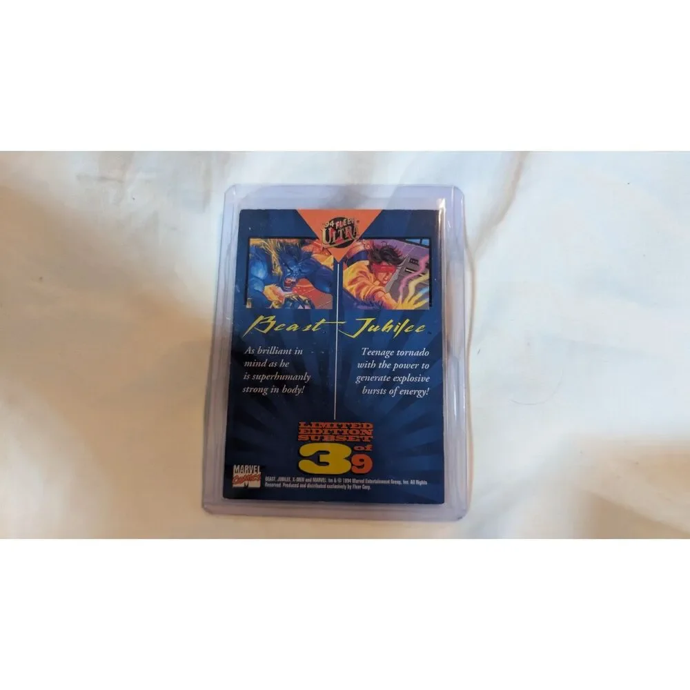 1994 Fleer X-Men Ultra Limited Edition Subset 3 of 9 Beast and Jubilee